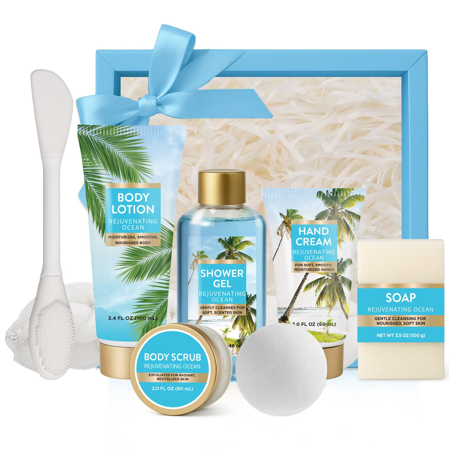 SPA LUXETIQUE WORLD Ocean Escape bath set on display for a refreshing self-care ritual
