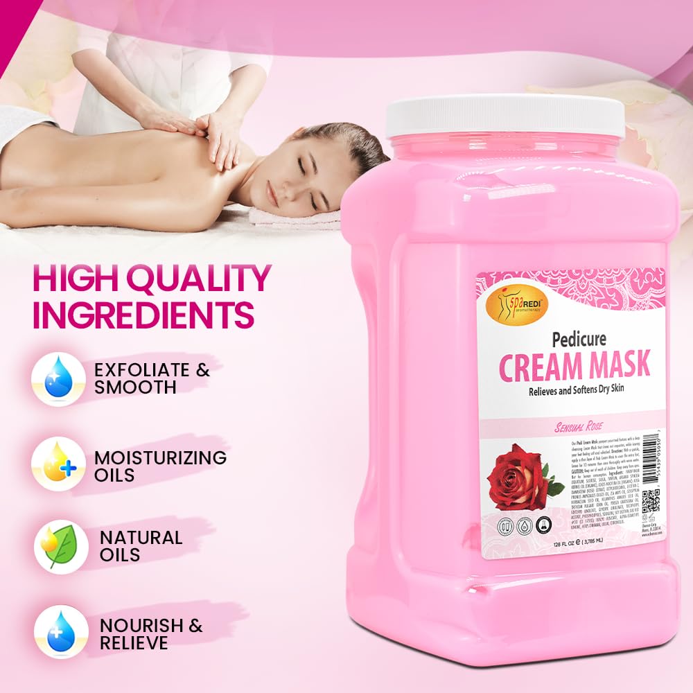 SPA REDI chemical-free formula emphasizes gentle care for all skin types.