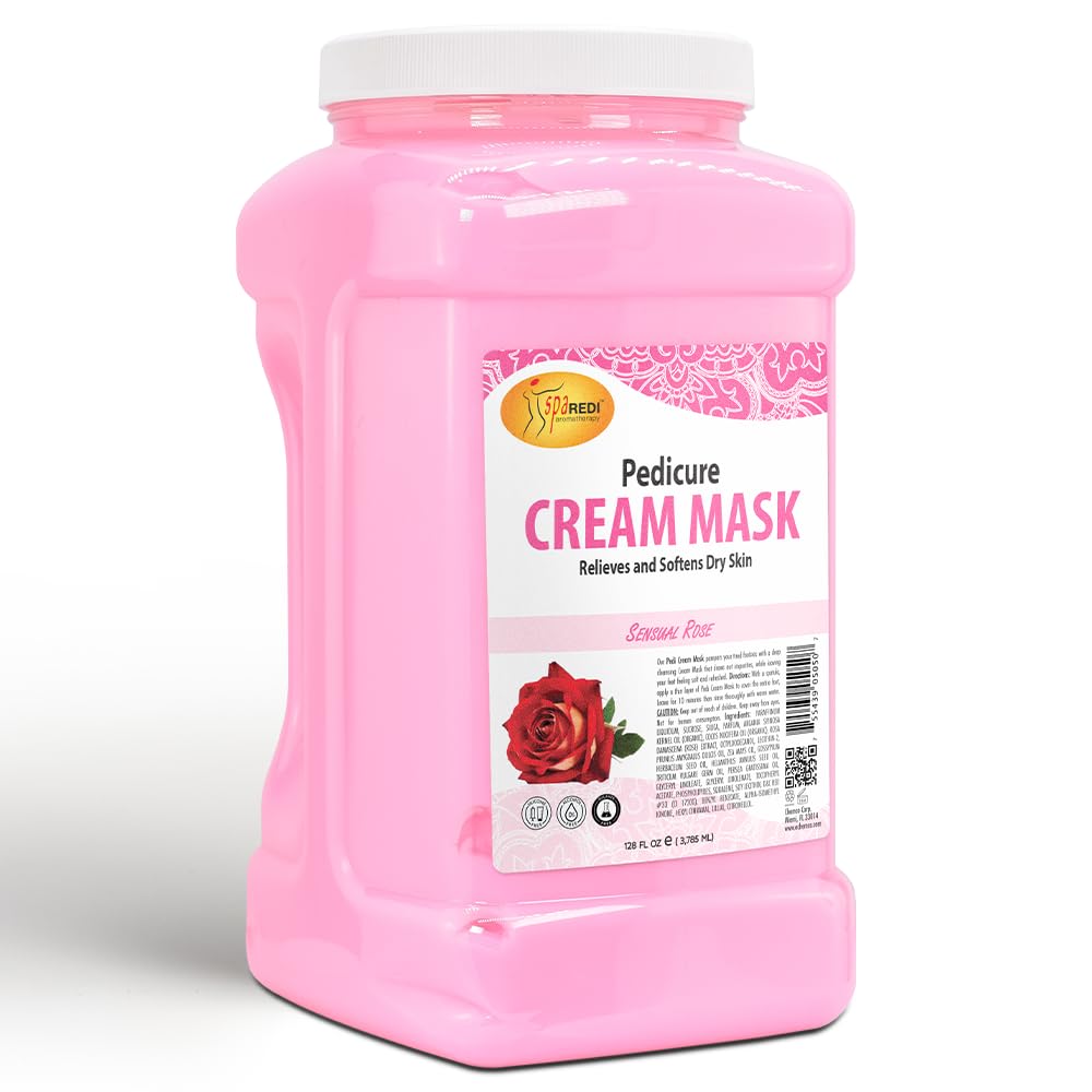 SPA REDI body and foot cream mask rose jar showcasing hyaluronic acid hydration.