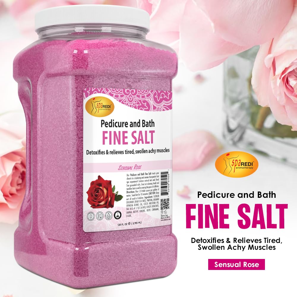 SPA REDI Detox Foot Soak Rose pour demonstrates easy use for spa-like pedicures.