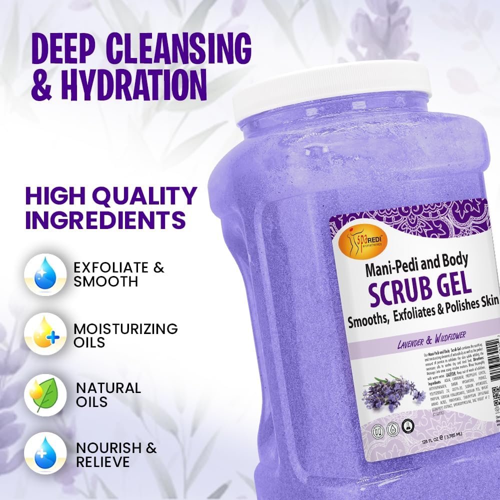 SPA REDI manicure-pedicure setup shows product used before polishing for smoother nails.