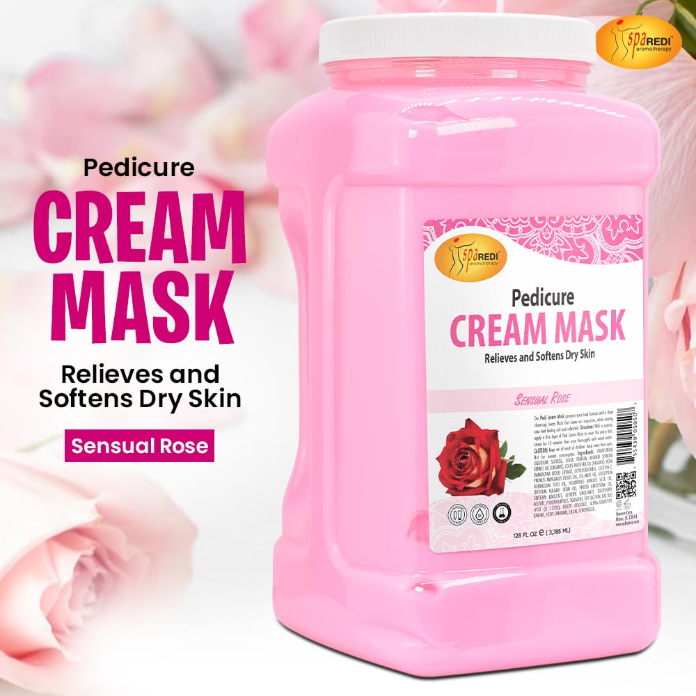 SPA REDI sensual rose fragrance bottle evokes calming aromatherapy during use.