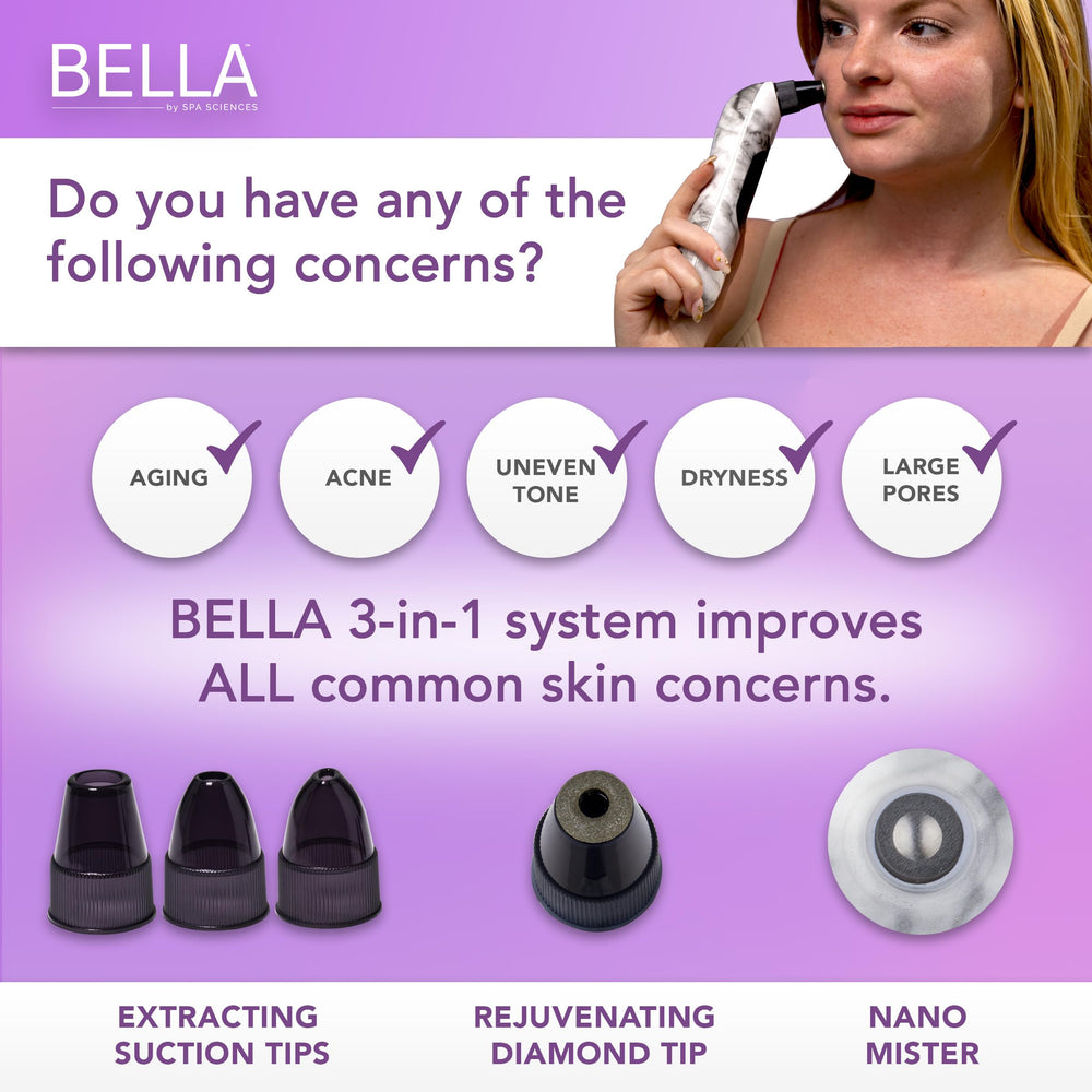 Closeup of Spa Sciences Bella diamond bits highlighting precision exfoliation