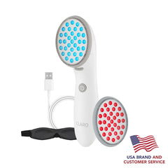 Spa Sciences CLARO blue LED closeup - targets blemishes with gentle light.