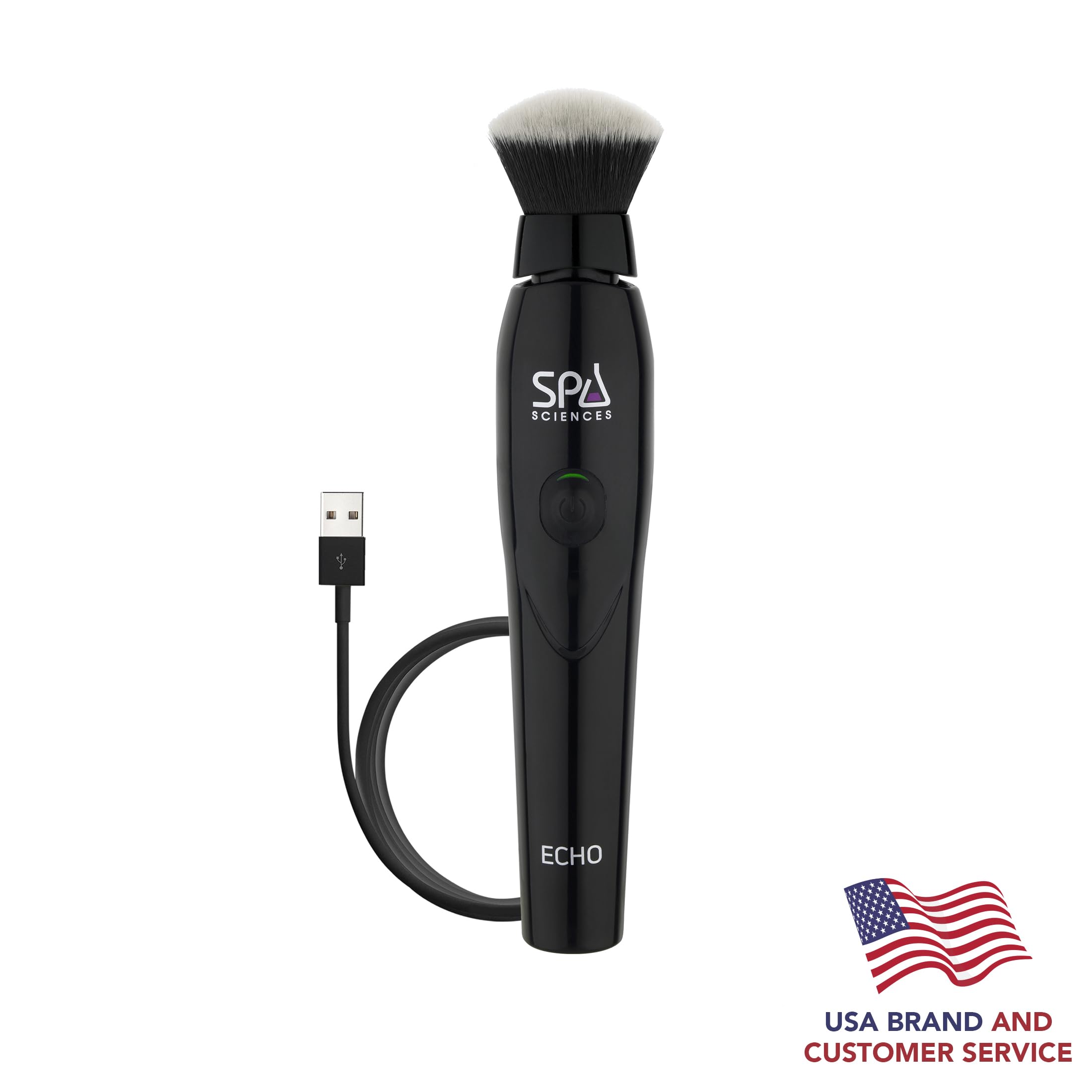 Spa Sciences ECHO ergonomic grip close-up emphasizes comfortable control