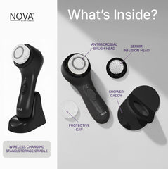 Spa Sciences NOVA bristles detail highlights 20,000 soft fibers for gentle cleansing.