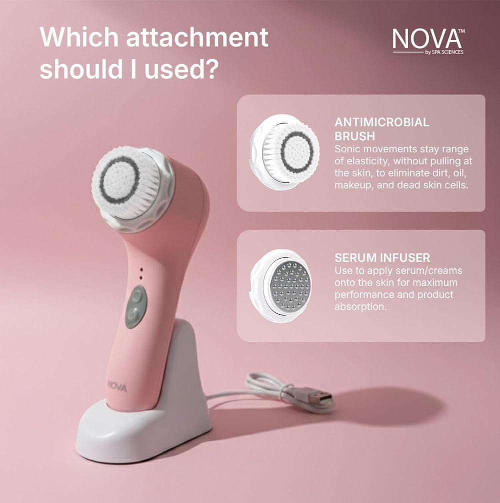 Spa Sciences NOVA USB charging cradle keeps it ready.
