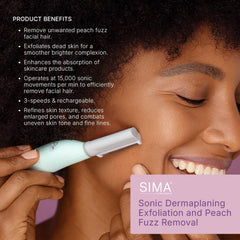 Spa Sciences SIMA 3-speed settings closeup for personalized exfoliation