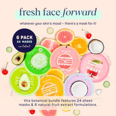 SpaLife orange-formula sheet mask close-up highlighting vitamin C for radiant skin