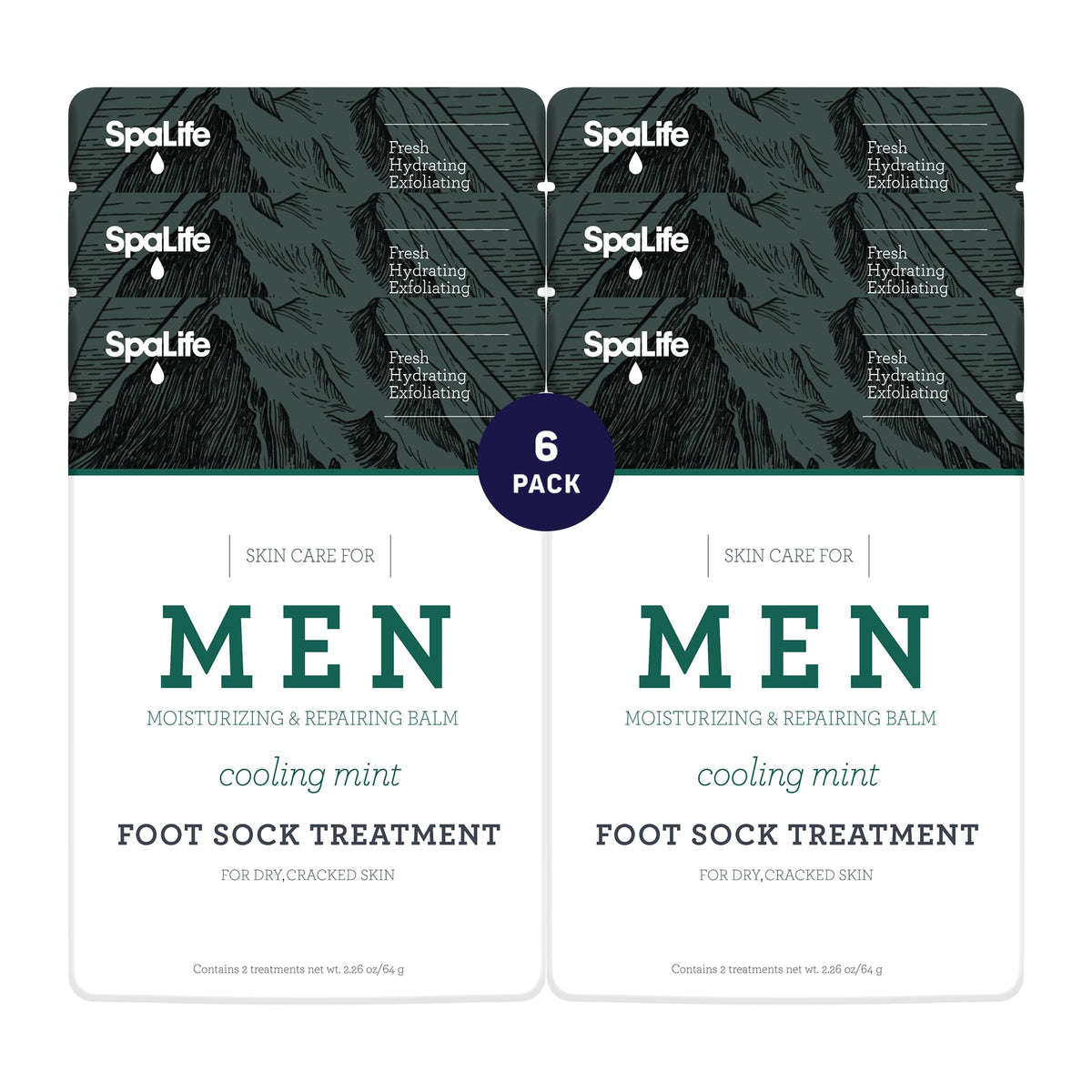 SpaLife cooling mint foot repair balm tube ready to use for refreshed feet