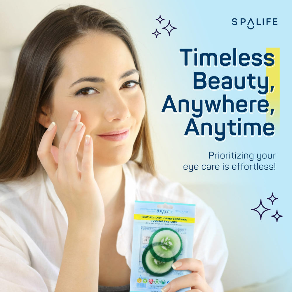 SpaLife Cucumber Eye Patches hydrating-formula helps brighten tired under-eyes.