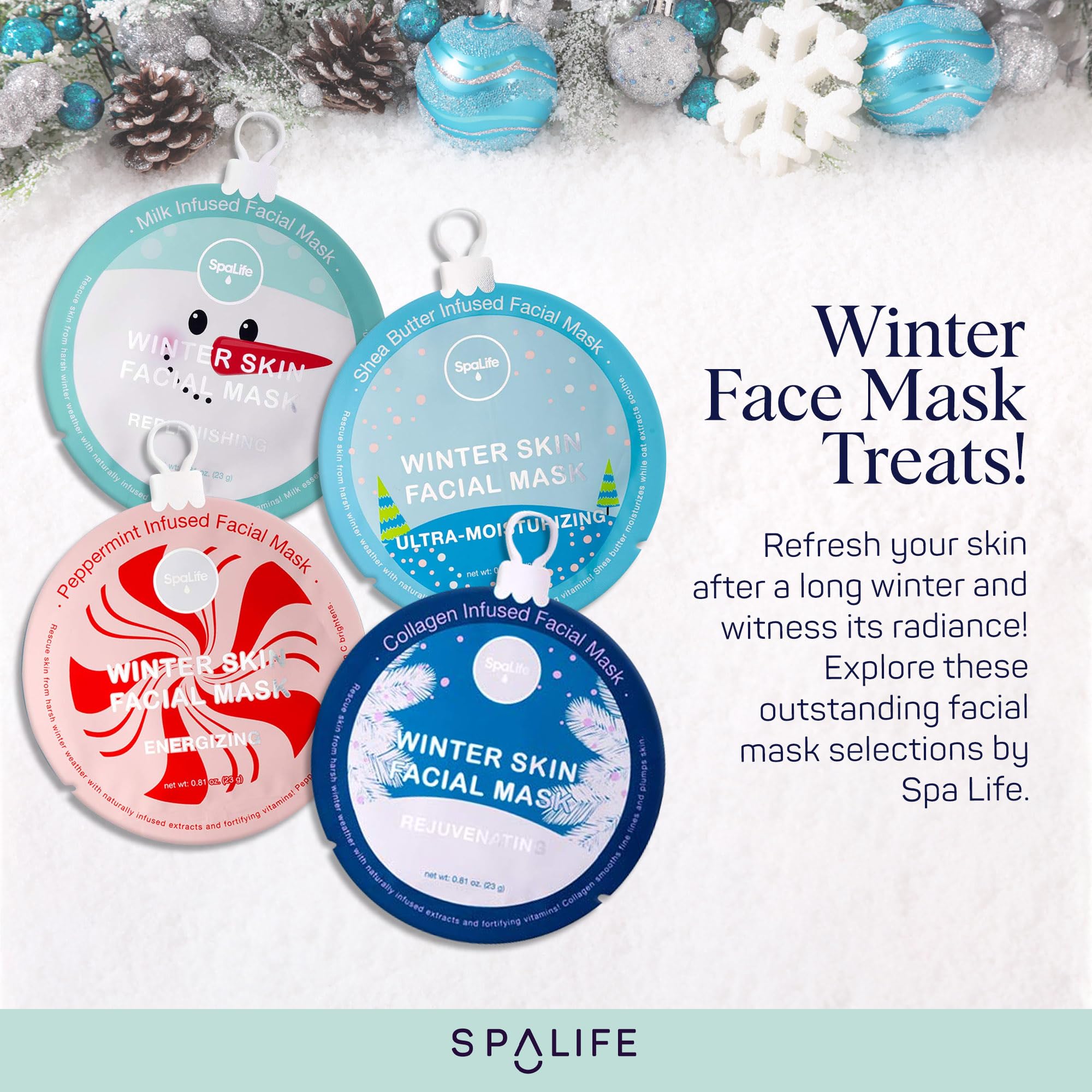 SpaLife korean-facial-masks-packaging image conveys premium Korean skincare variety.
