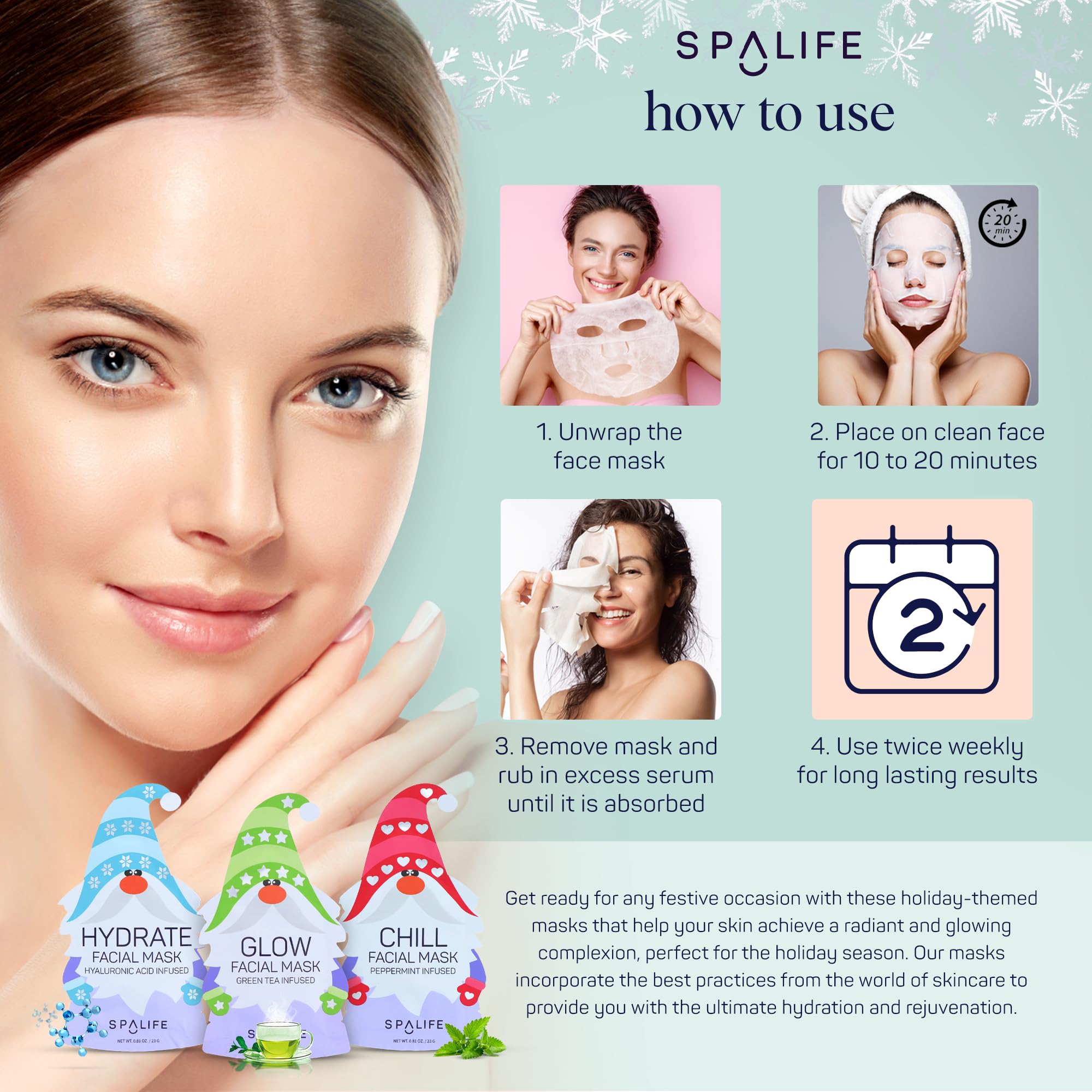 SpaLife korean-skincare-collection highlights authentic Korean-inspired masks for glow and skin nourishment.