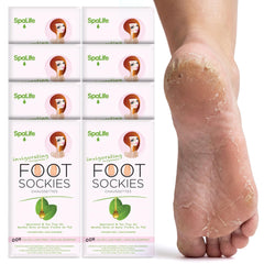 SpaLife moisturizing foot mask packaging showing at-home spa hydration