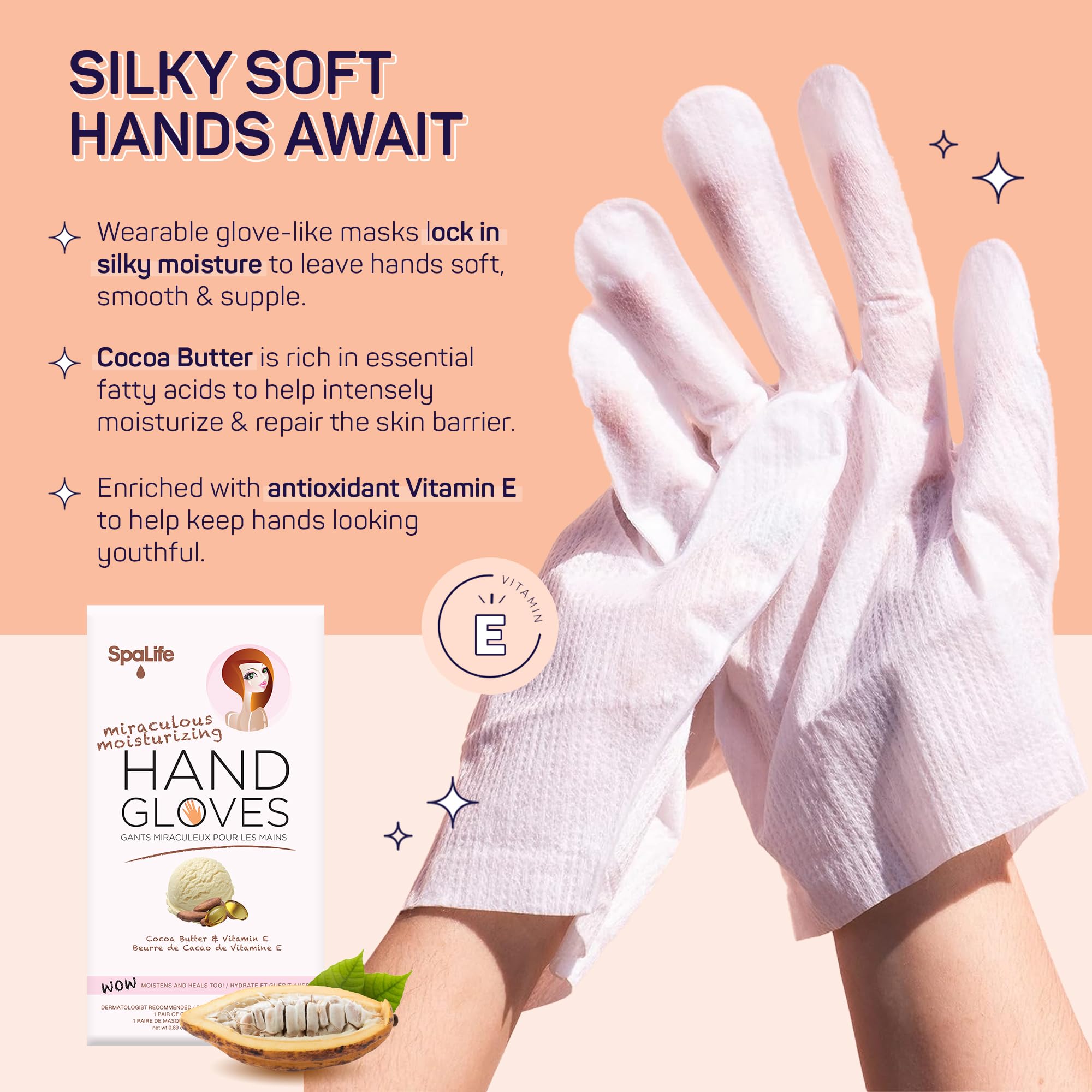 SpaLife nail cuticle mask nourishes cuticles with Camellia Oil and Vitamin E