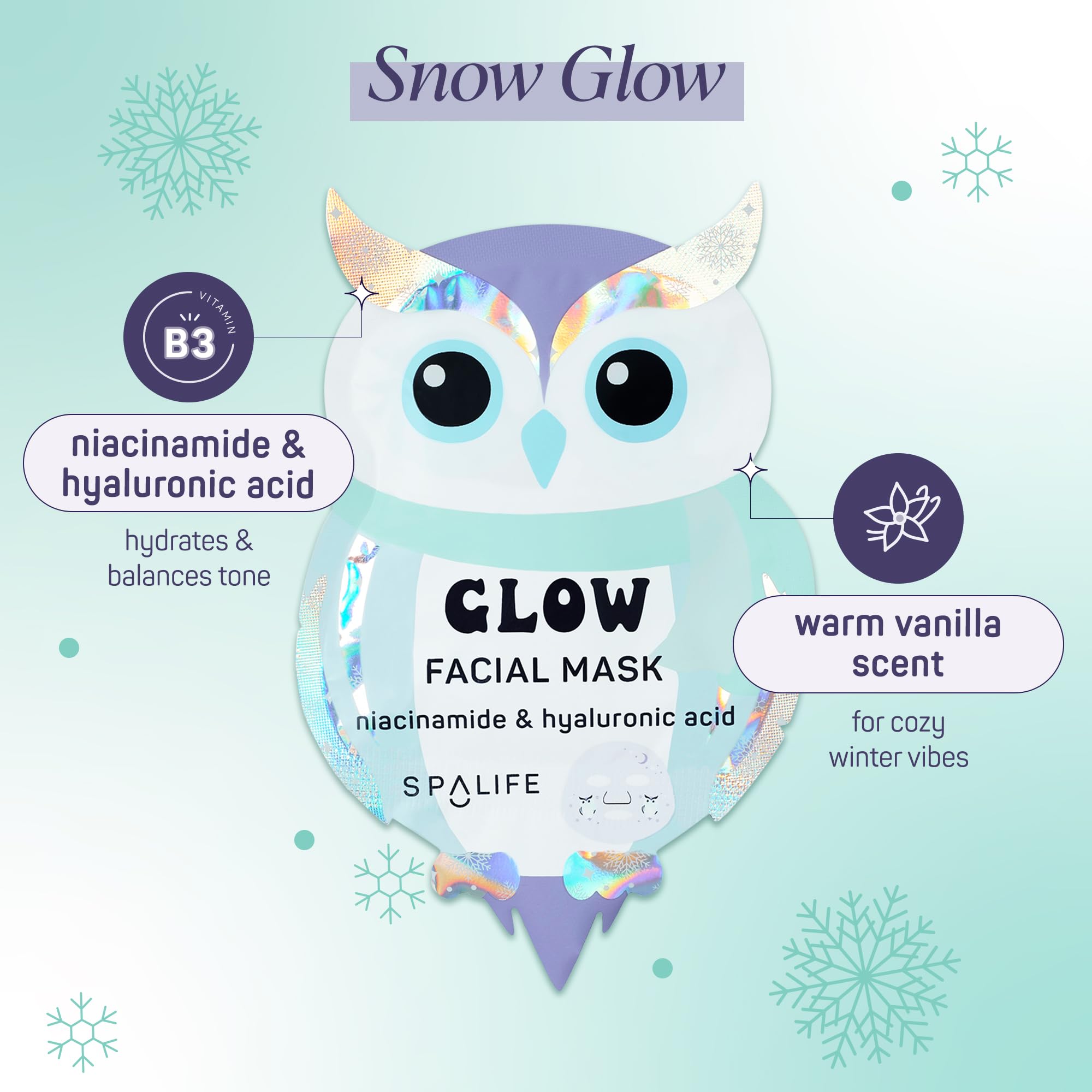 SpaLife Niacinamide Willow Bark Mask refines complexion