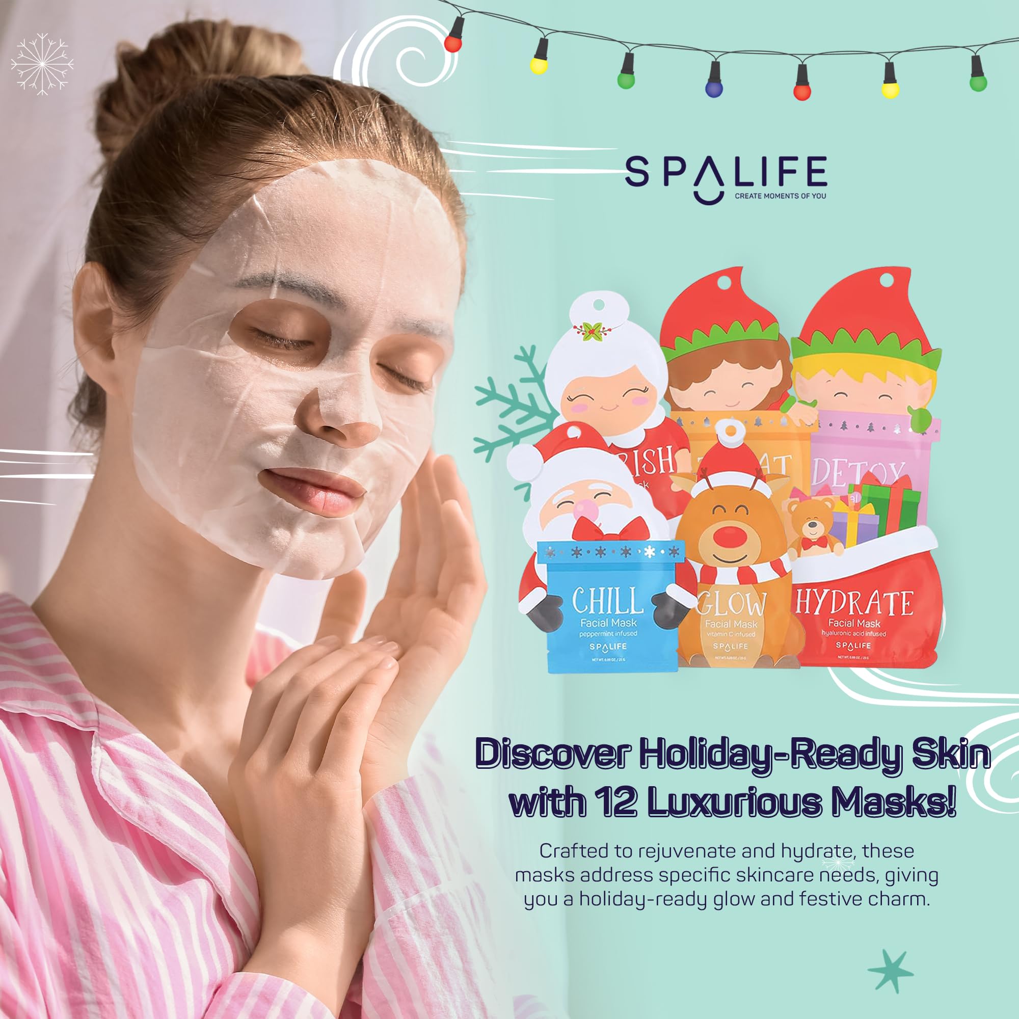 SpaLife Santa's Squad 12-pack Display image illustrating value and collection appeal.