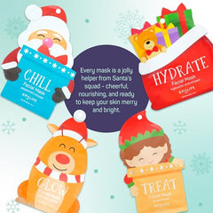 SpaLife Santa’s Squad Peppermint Mask refreshing cool sensation.