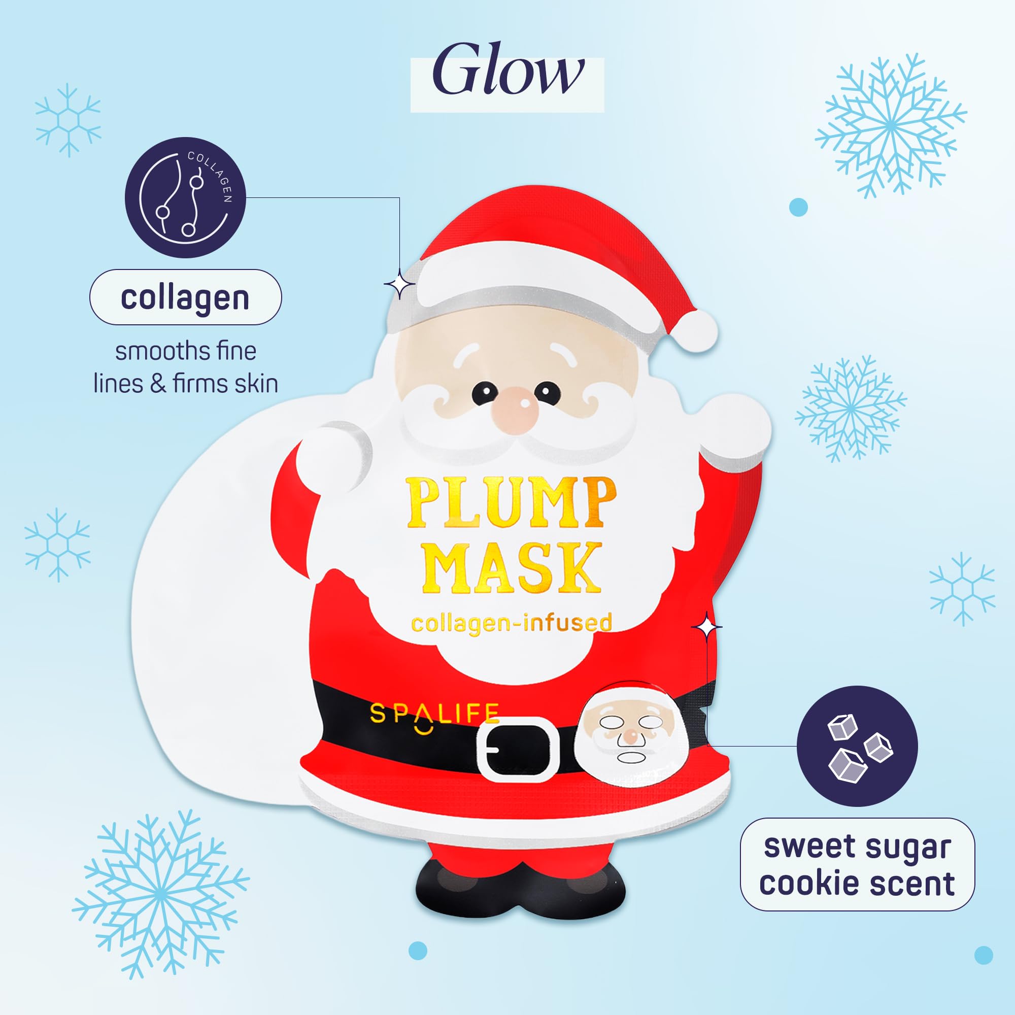 SpaLife Santa’s Workshop Reindeer mask vitamin C brightening