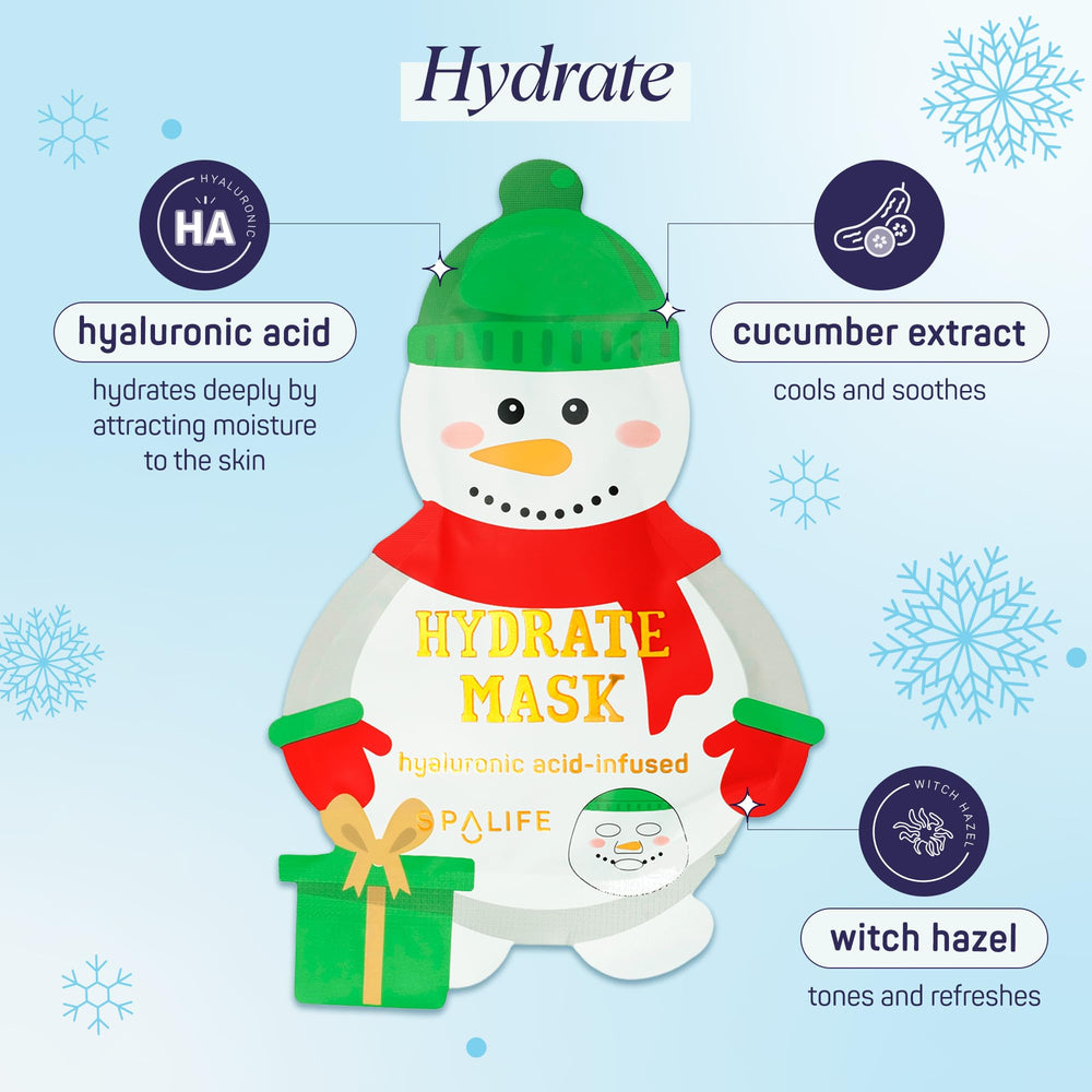 SpaLife Santa’s Workshop Santa mask cucumber collagen smoothing