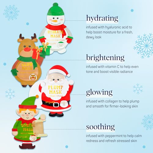 SpaLife Santa’s Workshop Santa mask firms with cucumber and collagen