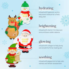 SpaLife Santa’s Workshop Santa mask firms with cucumber and collagen