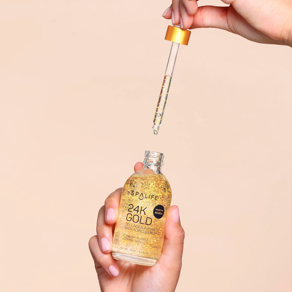 SpaLife serum texture close-up showing lightweight, fast-absorbing formula