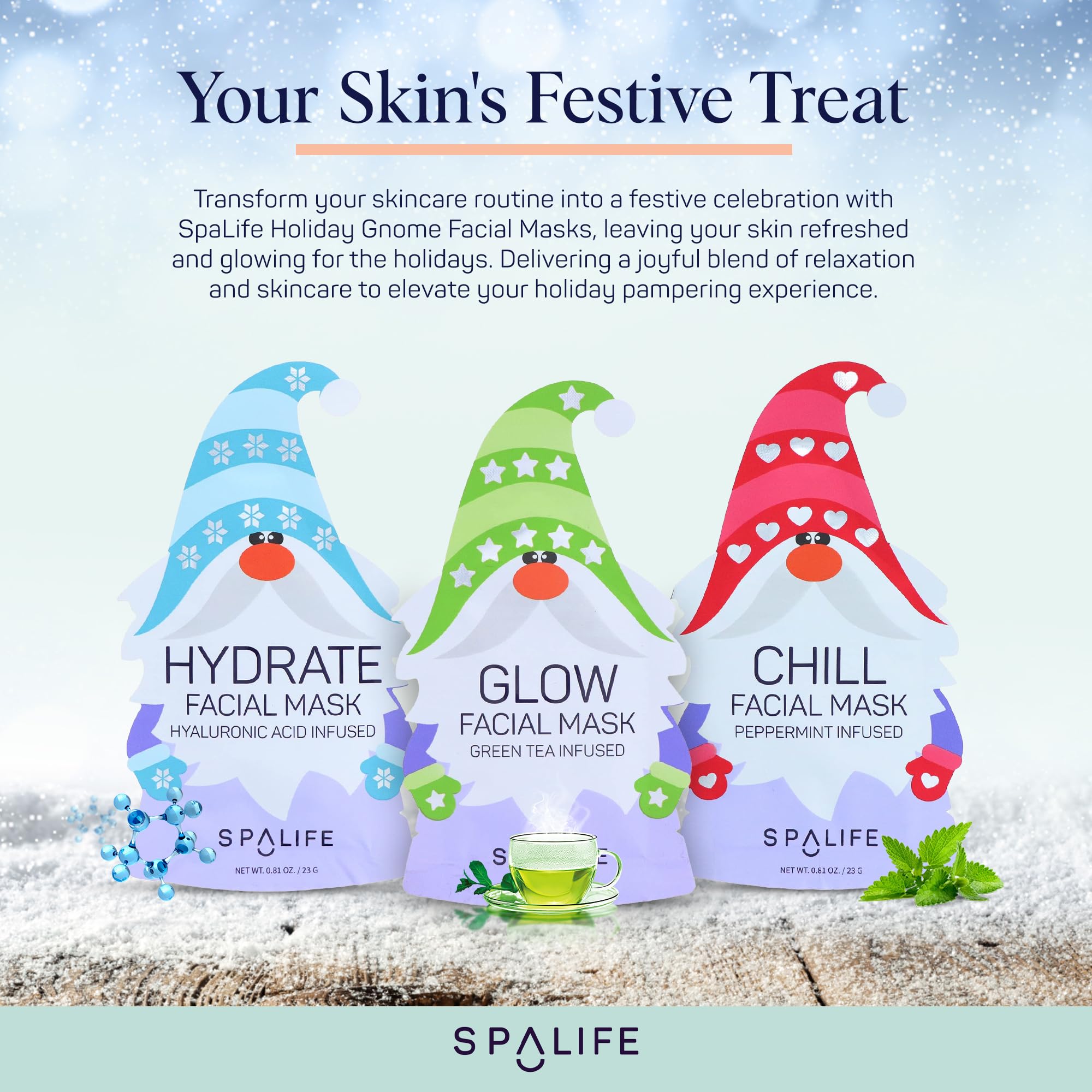 SpaLife sheet-mask-closeup-hydration demonstrates hydrating masks for moisturized skin.