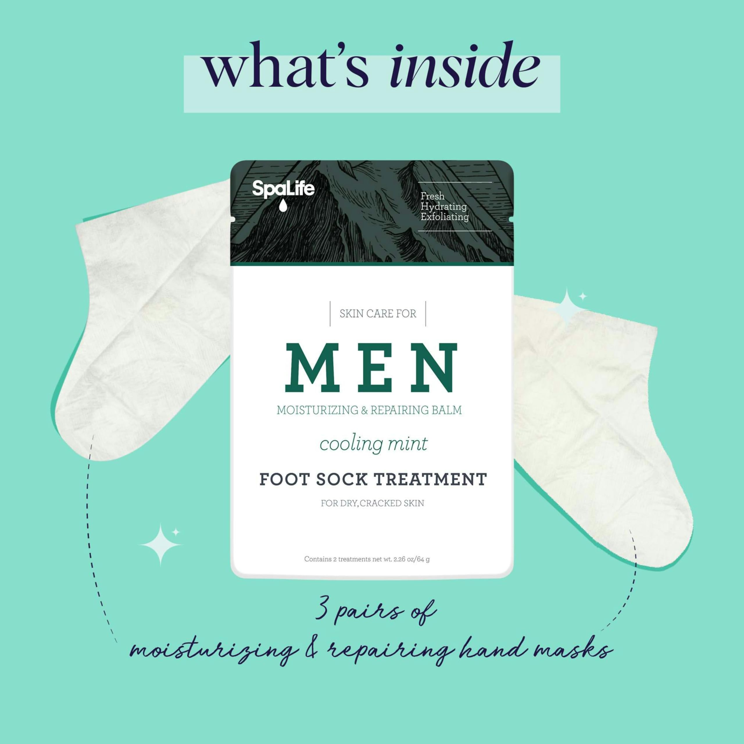SpaLife slipper-style foot mask pair ready for soothing relief after a long day