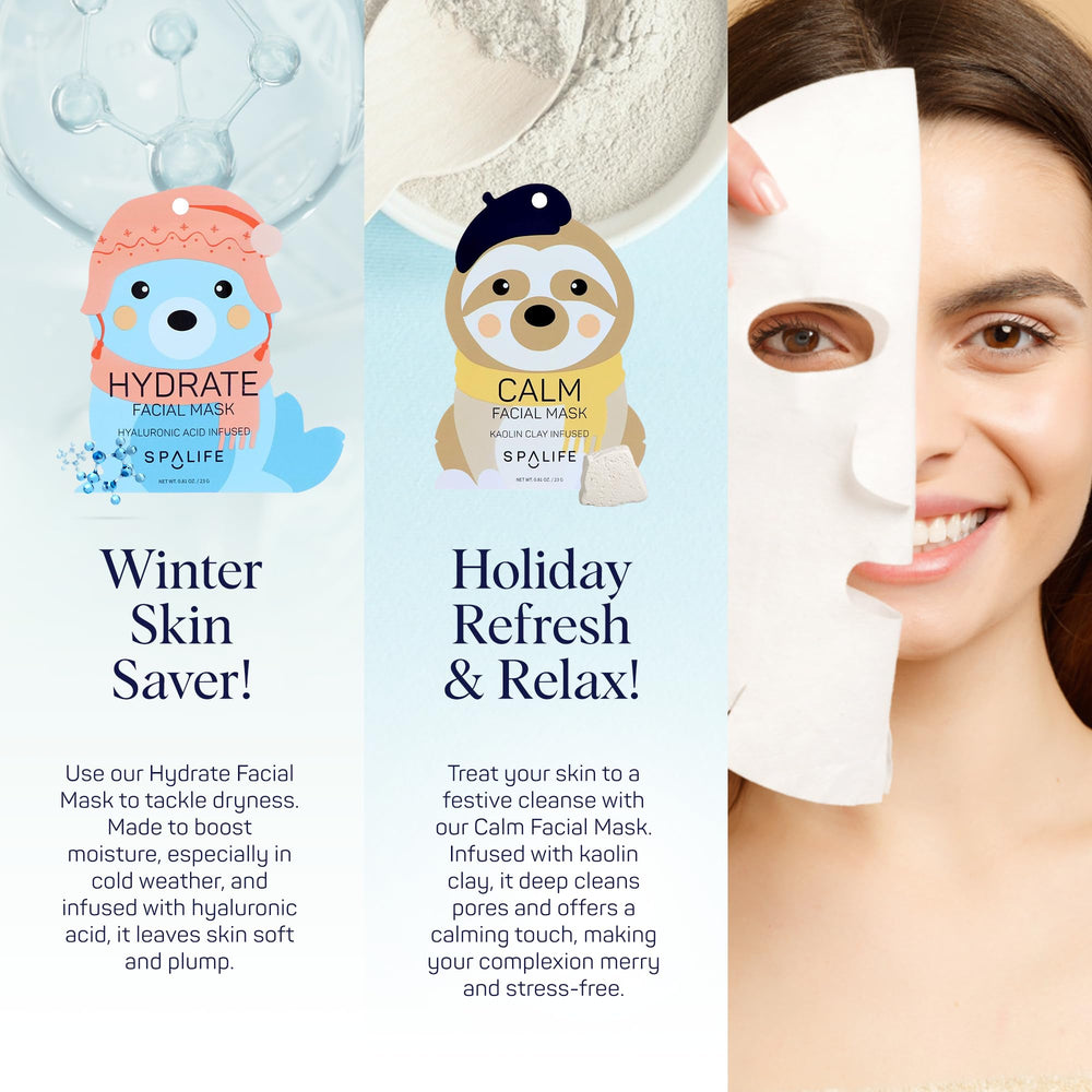 SpaLife Snow Buddies mask with honey emphasis on brightening and skin nourishment