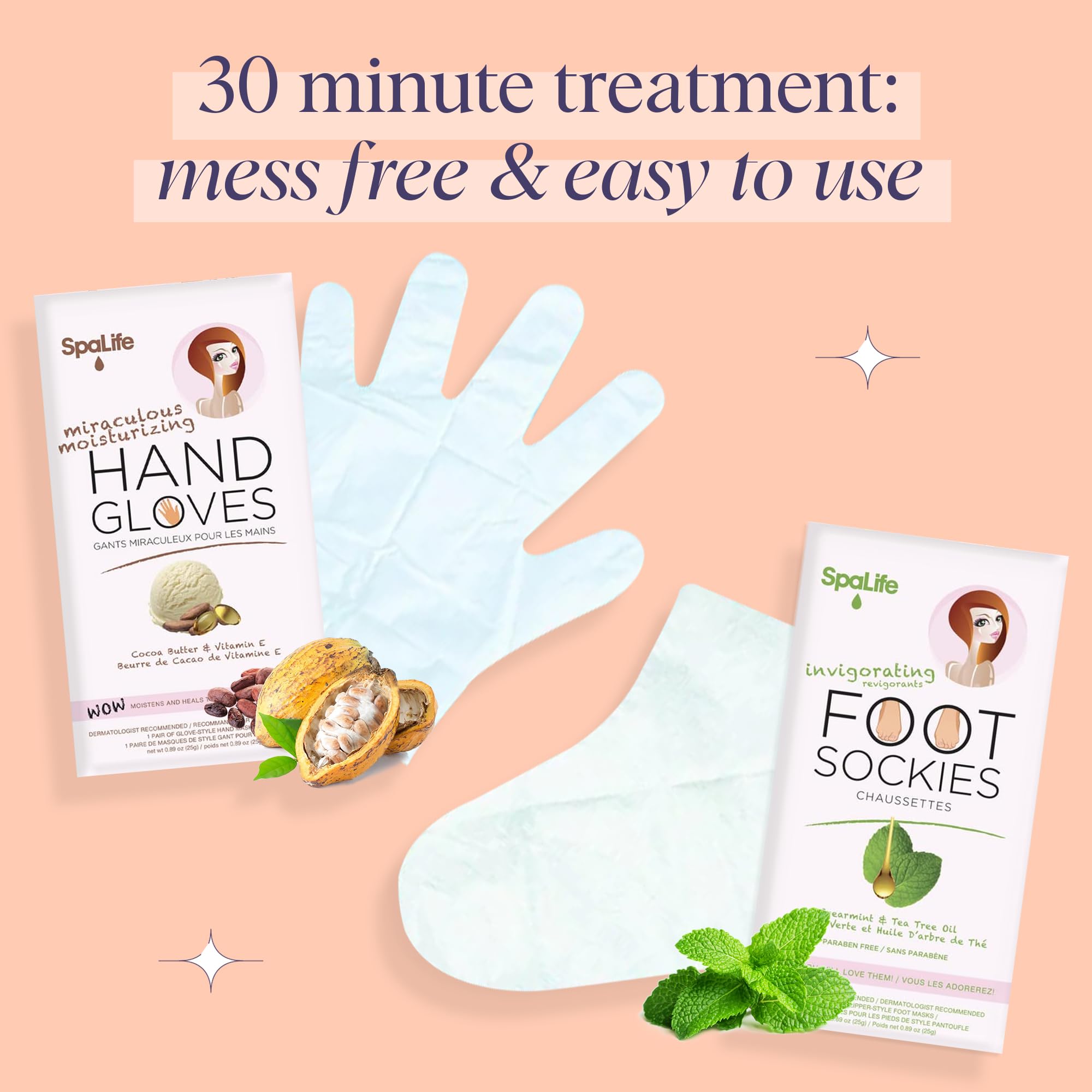 SpaLife soft hands close-up showing hydrated, comfortable skin after use