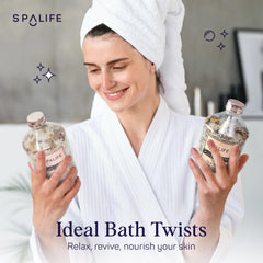 SpaLife Tea Spa Dead Sea minerals close-up for mineral-rich bath experience.