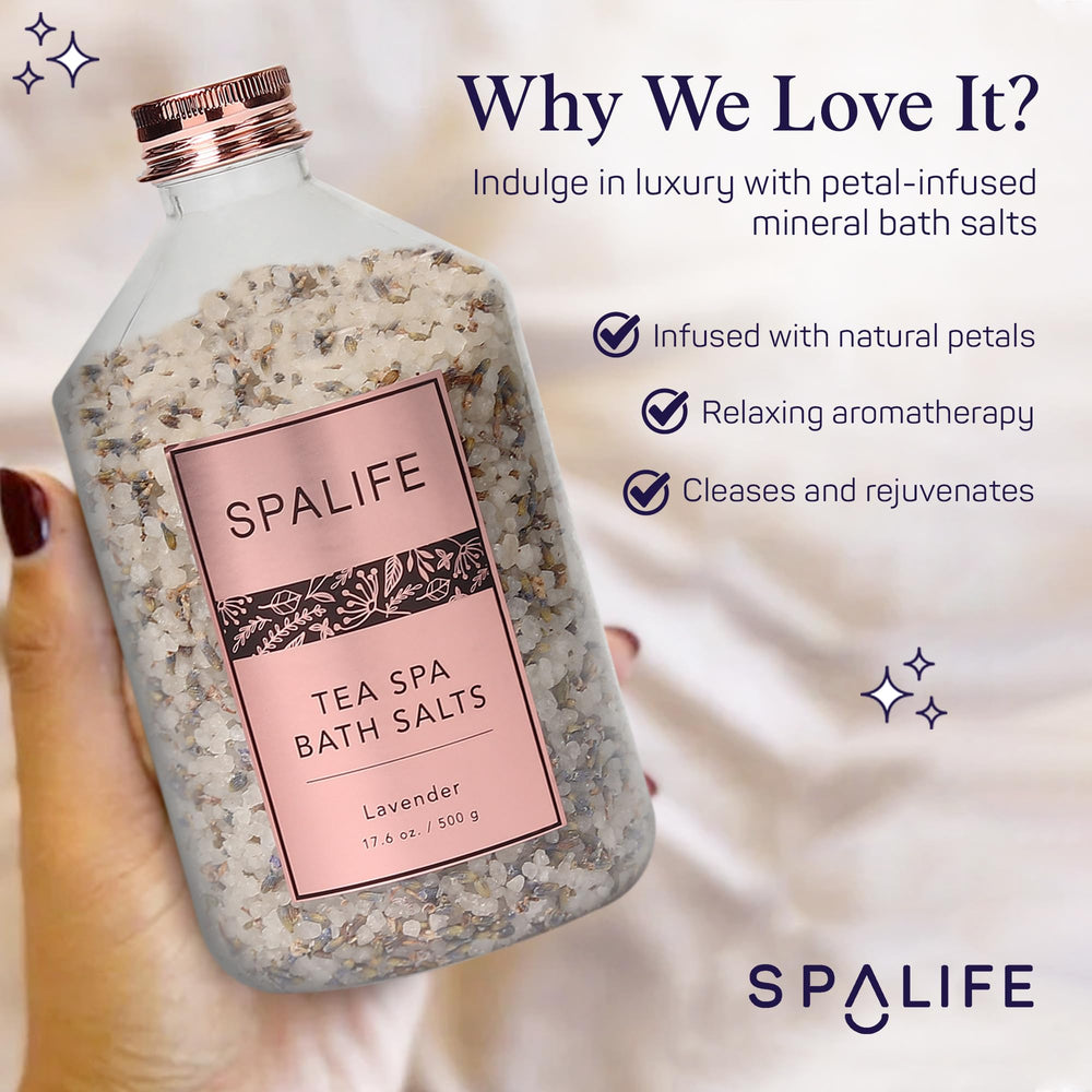 SpaLife Tea Spa two-pack label view showing dual calming options.