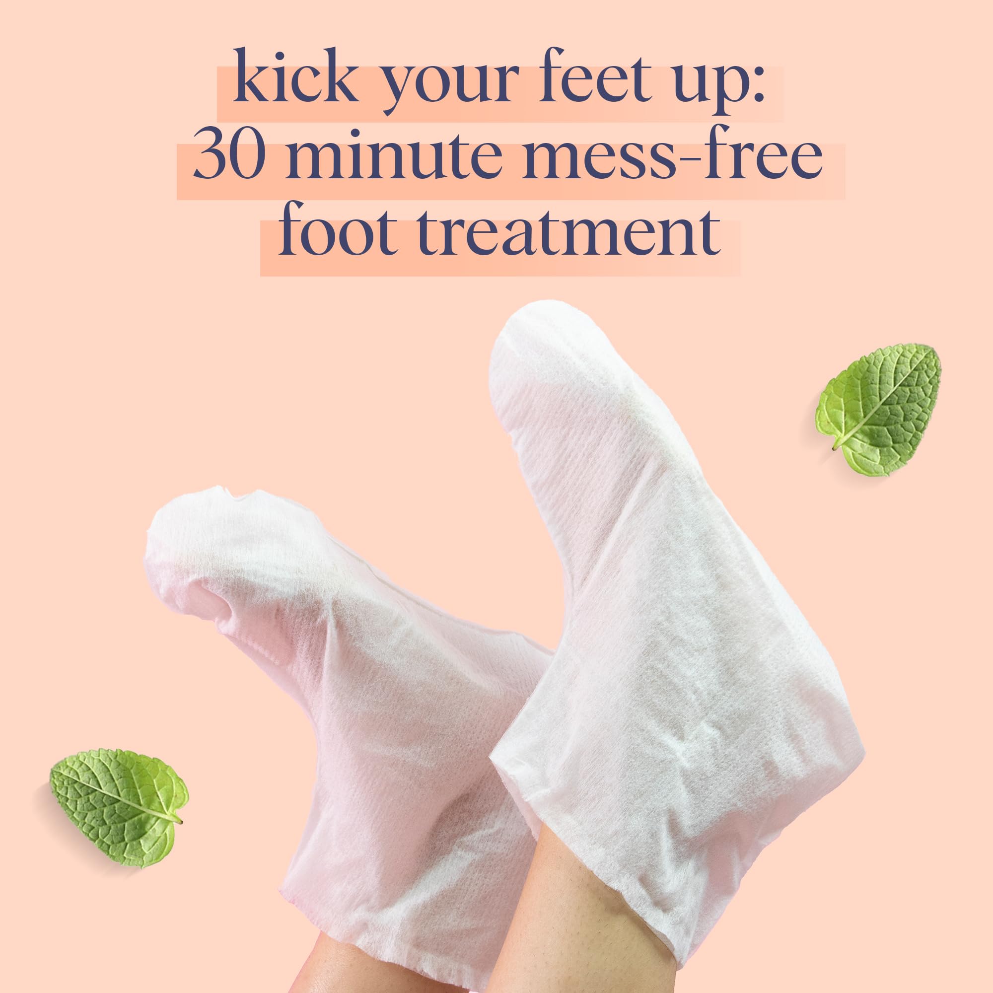 SpaLife vitamin E enriched foot mask promoting smooth-looking skin