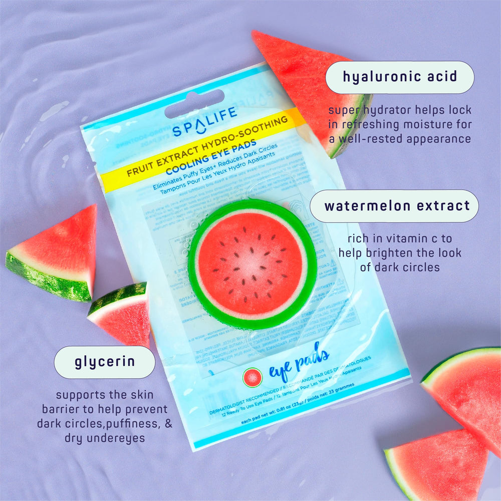 SpaLife Watermelon eye pads 48-pack bundle for daily use
