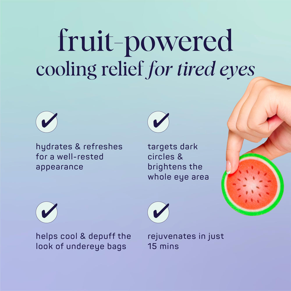 SpaLife Watermelon pads providing vitamin C brightening to the under-eye region
