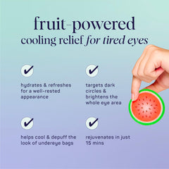 SpaLife Watermelon pads providing vitamin C brightening to the under-eye region