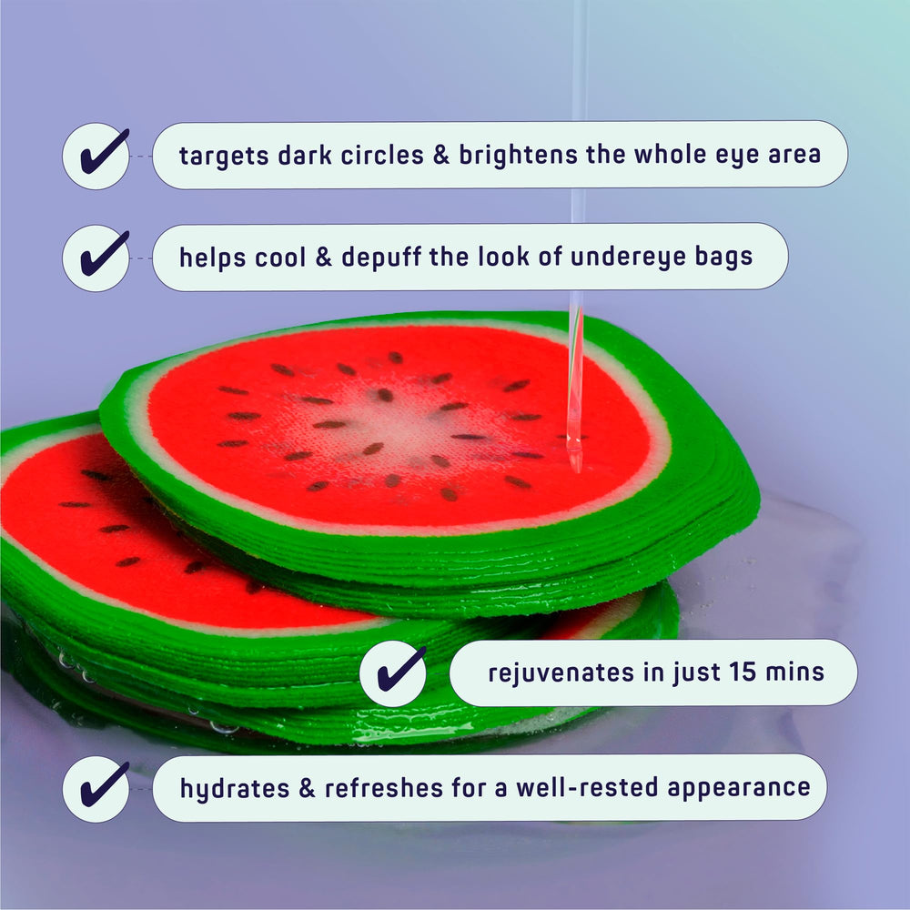 SpaLife eye pads emitting fruity scent for a refreshing routine