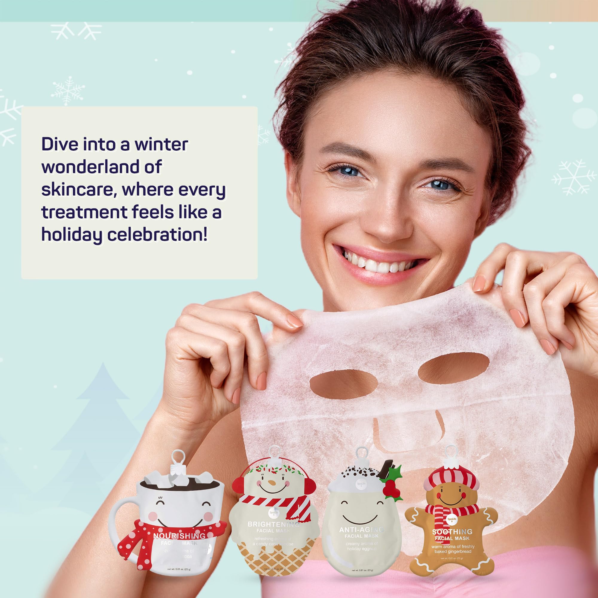 SpaLife milk essence mask close-up showing replenishment and silky-smooth radiance