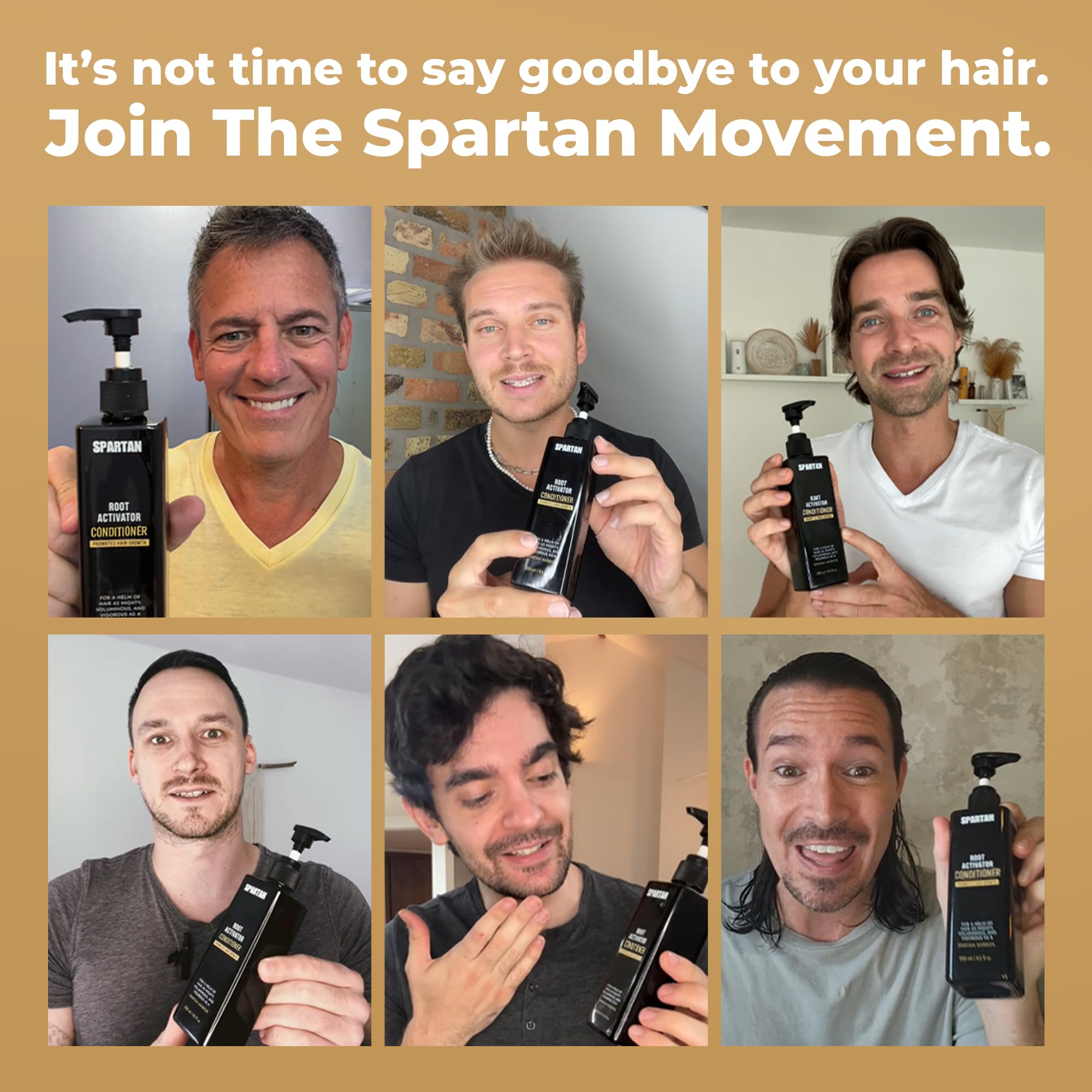 SPARTAN Product packaging box highlighting premium ingredients and easy-to-use conditioner.