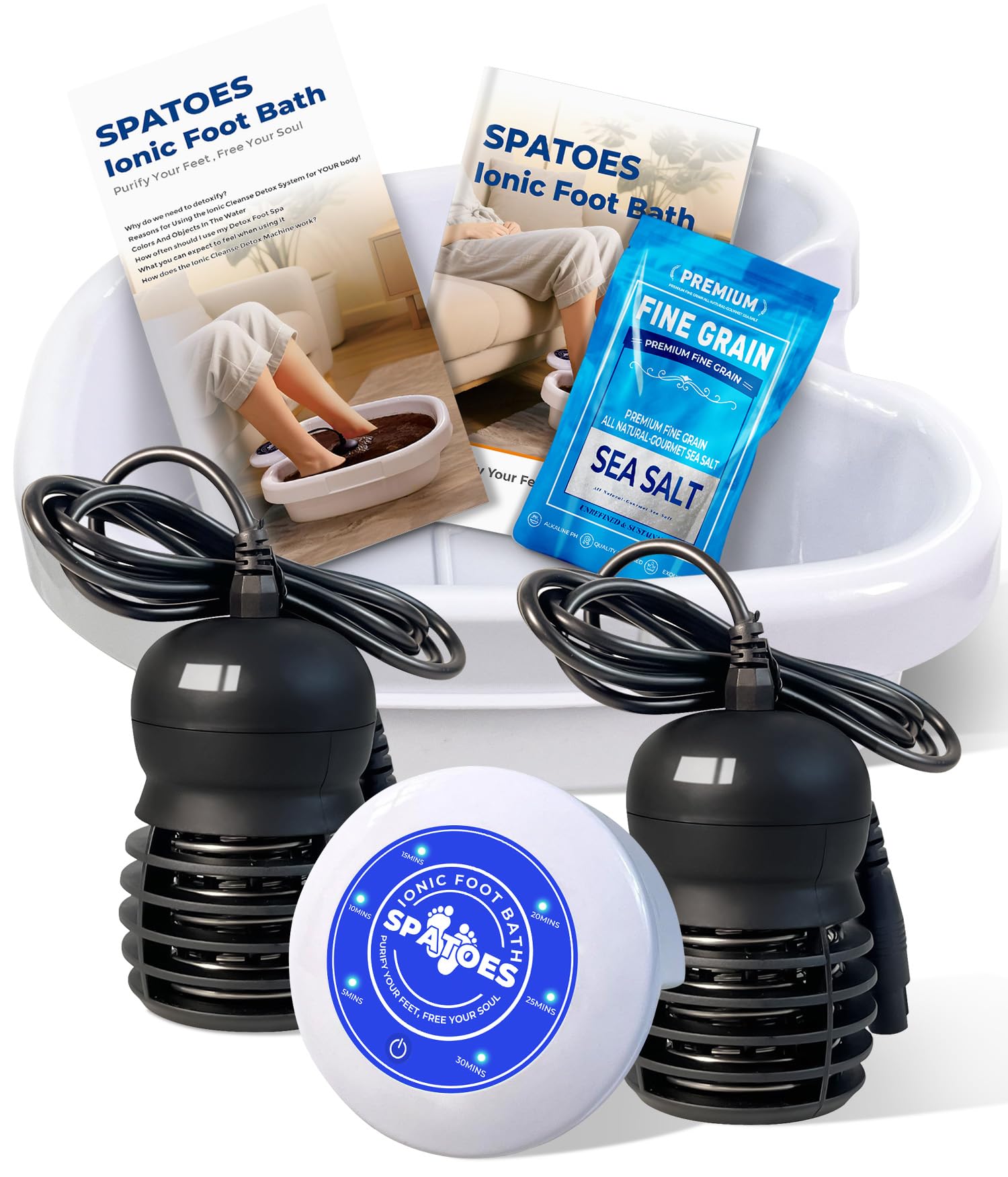 SPATOES Ionic Foot Detox Machine 3.0 front view for at-home relaxation and detox