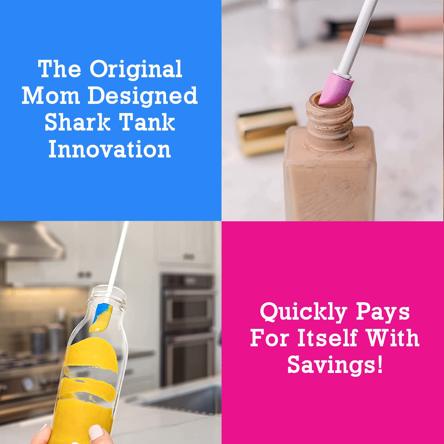 Spatty Daddy spatula 6inch pink versatile edge for scraping jars and tubes.