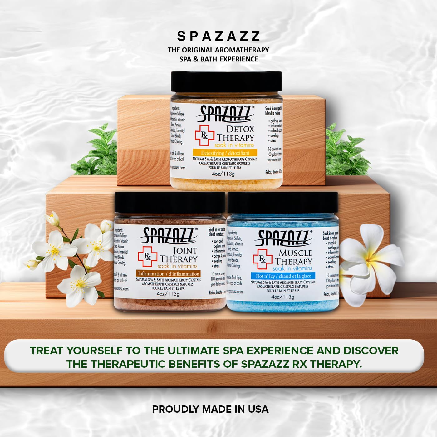 Spazazz five-point-full-body-massager enables targeted relaxation during bath sessions