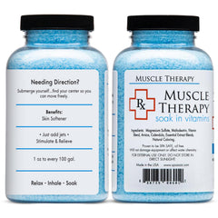 Spazazz RX Therapy Joint Bath Salts jar provides a calming scent for joint comfort.