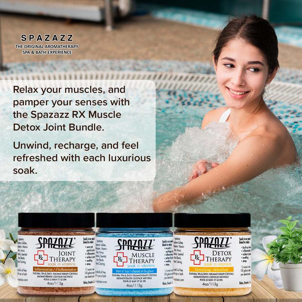 Spazazz spa-safe-water-chemistry assures tub compatibility and safe soaking