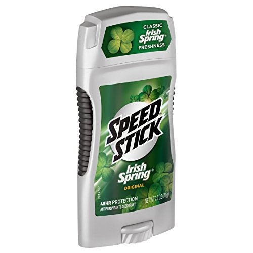 Speed Stick Irish Spring Original application demonstrates easy daily use.