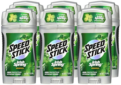 Speed Stick Irish Spring Original fragrance closeup emphasizes refreshing scent.