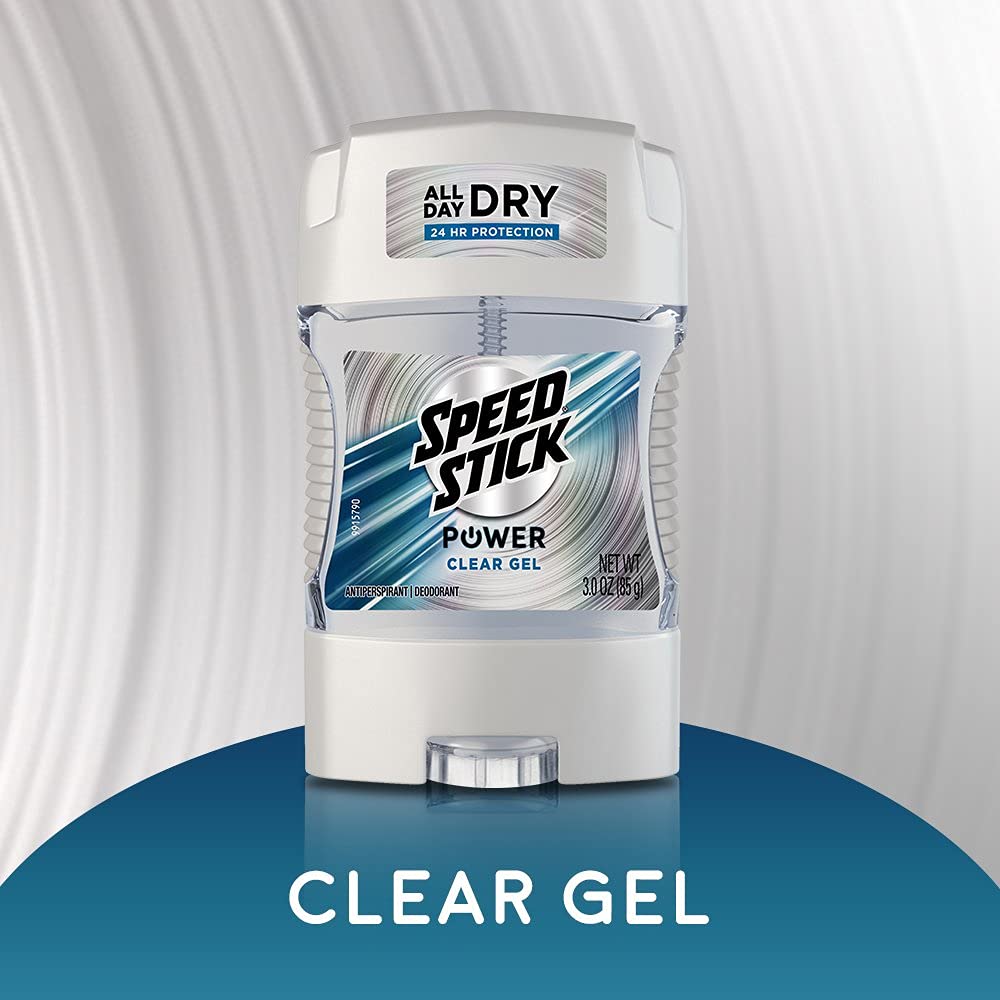Speed Stick Power Gel origin label indicates United States production