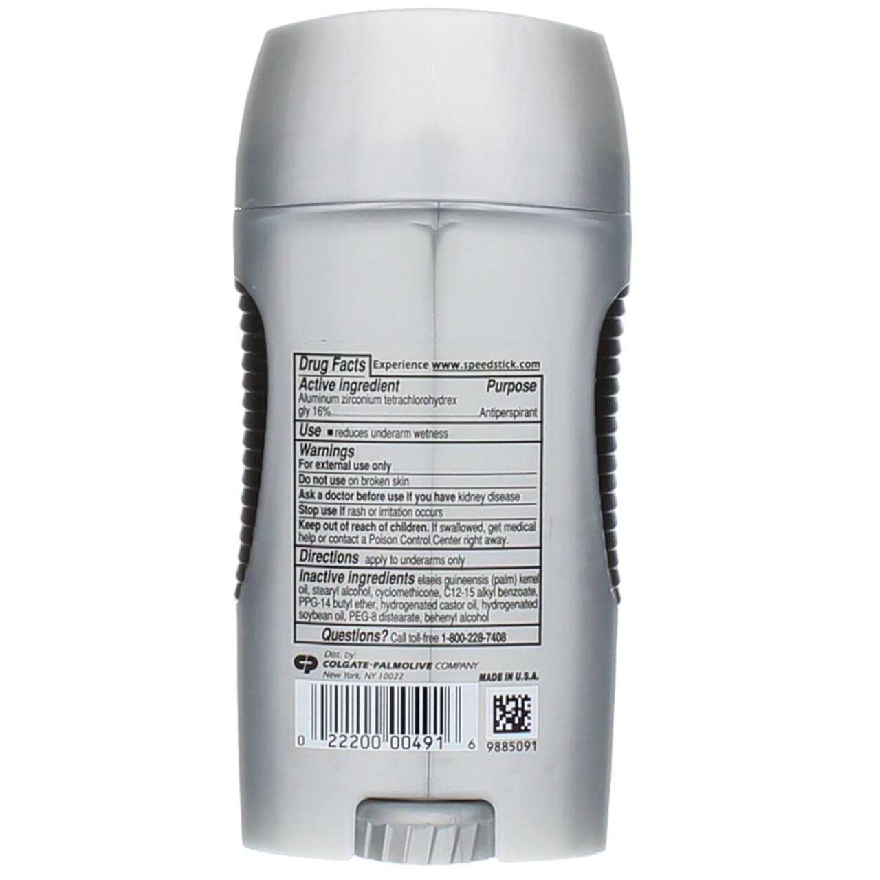 Speed Stick Power unscented application on arm demonstrates quick freshness.