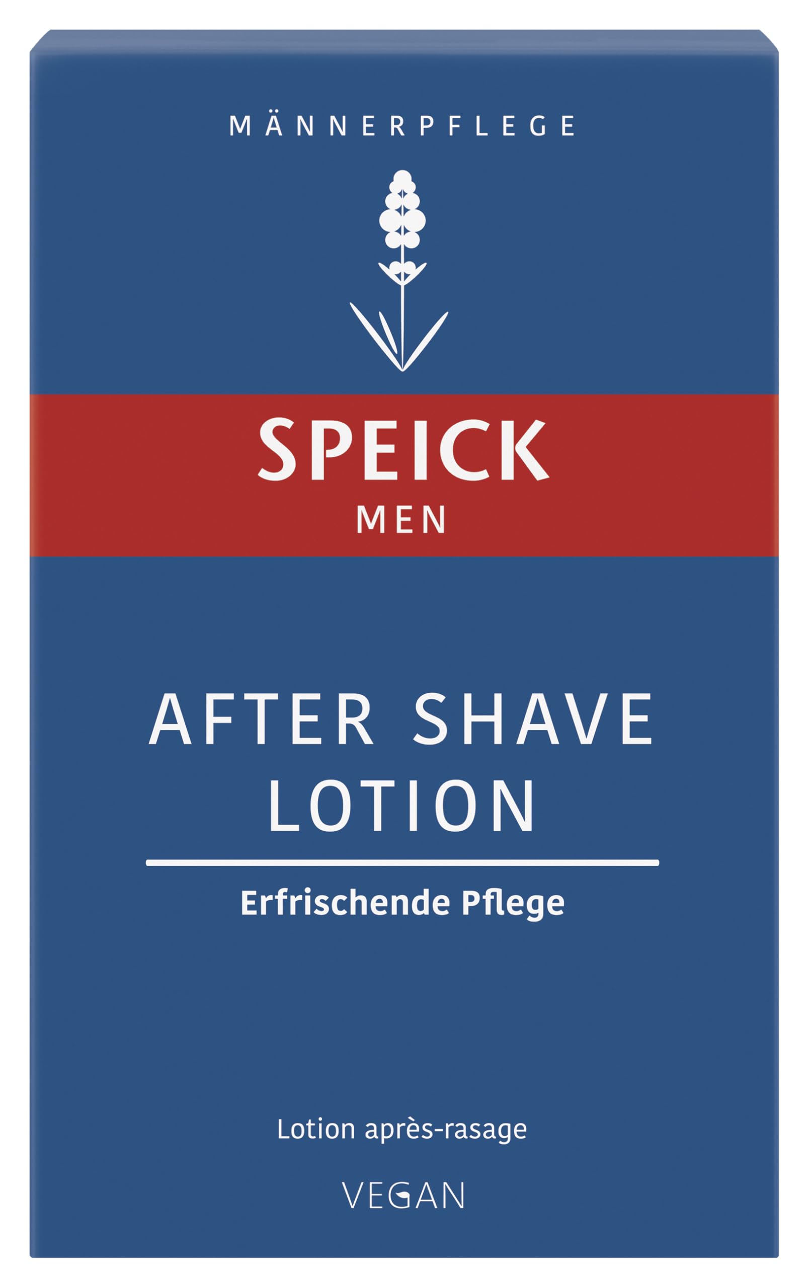 Speick after shave lotion with witch hazel close-up highlighting toning benefits